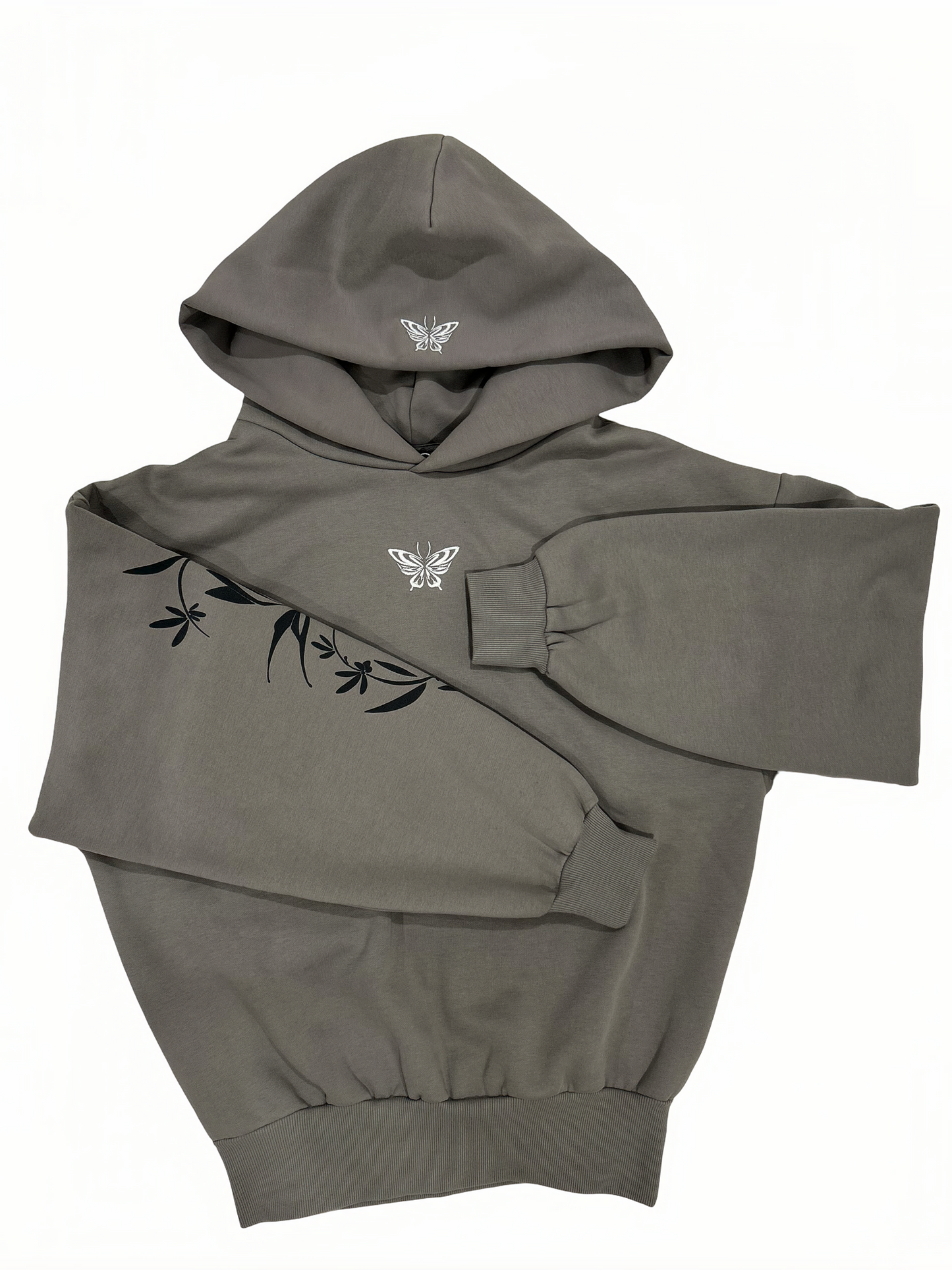 Oversized cropped fit hoodie