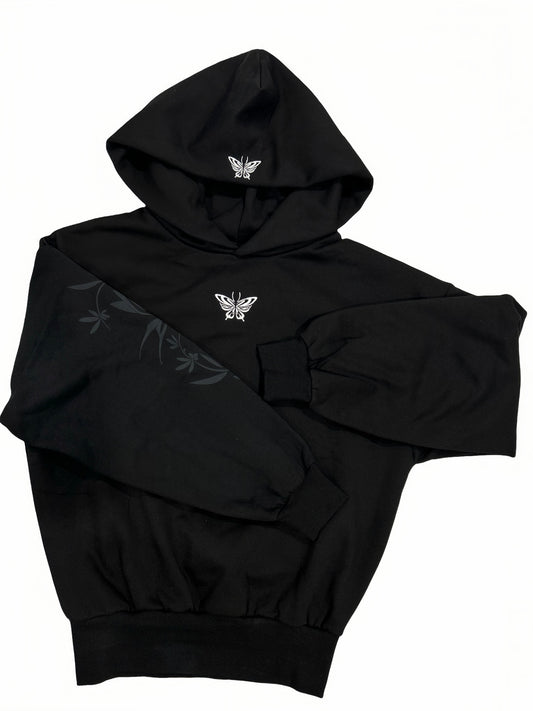 Oversized cropped fit hoodie